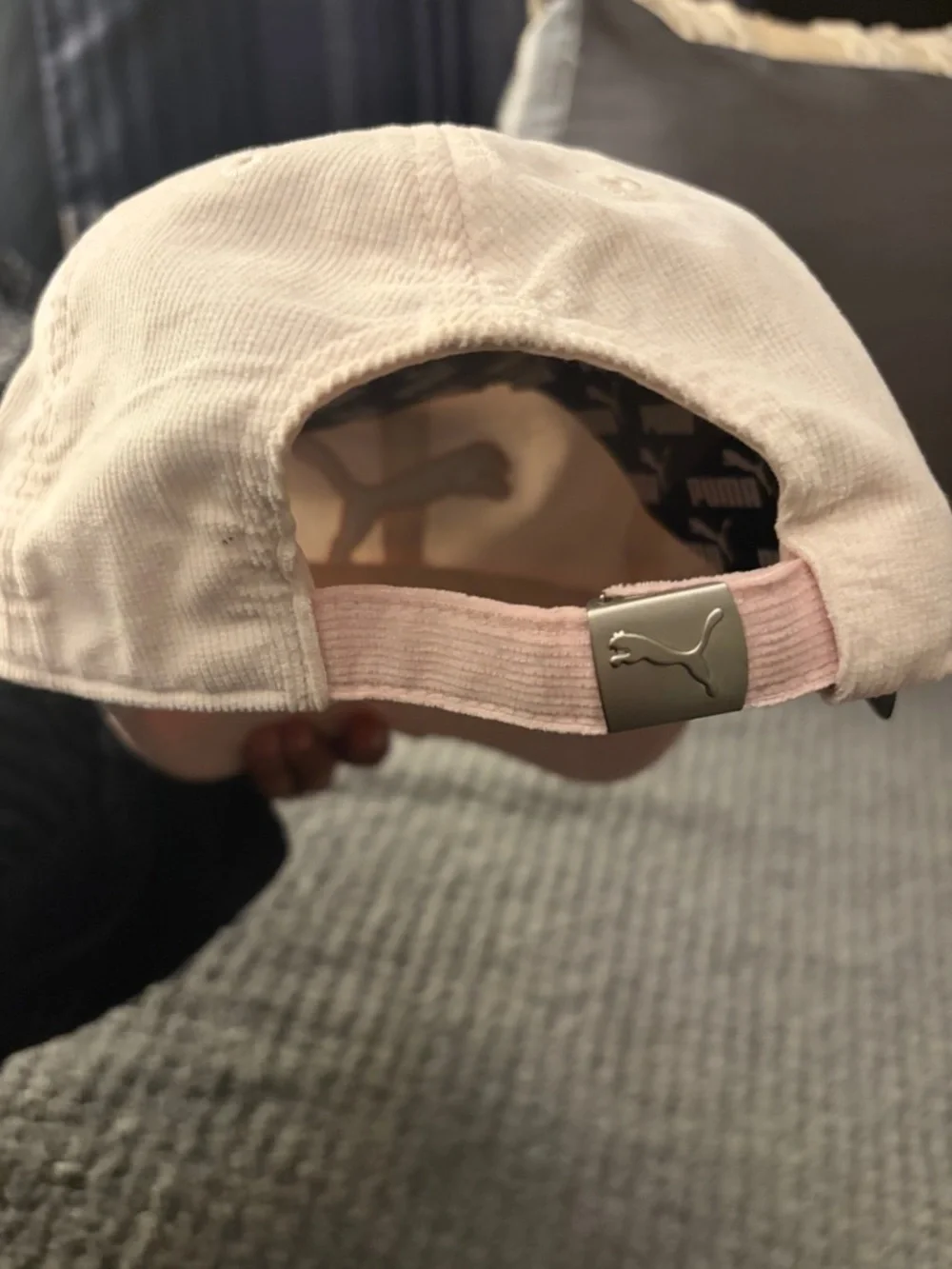 Puma Kids Cream & Light Pink Baseball Cap